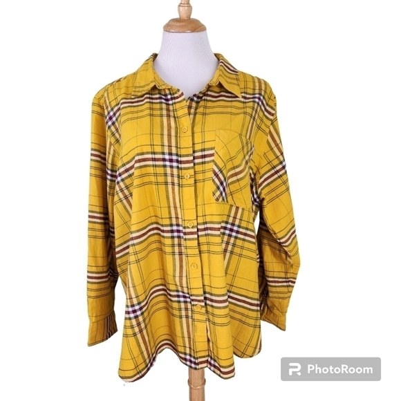 Time and Tru Flannel Shirt - Picture 1 of 6
